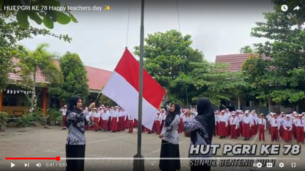 Peringatan Hari Guru dan PGRI 2023 di SD Negeri 01 Benteng Hulu