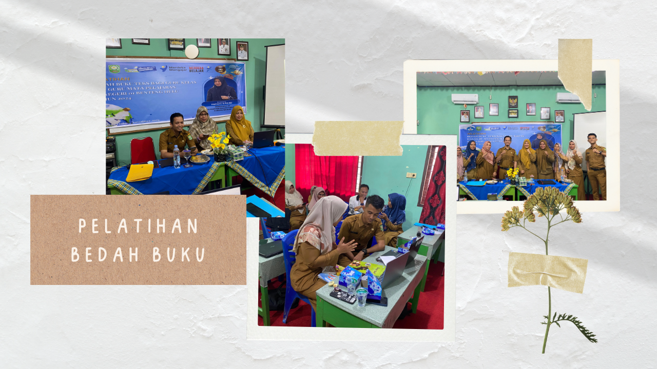 Pelatihan bedah buku teks bagi guru kelas dan guru mata pelajaran