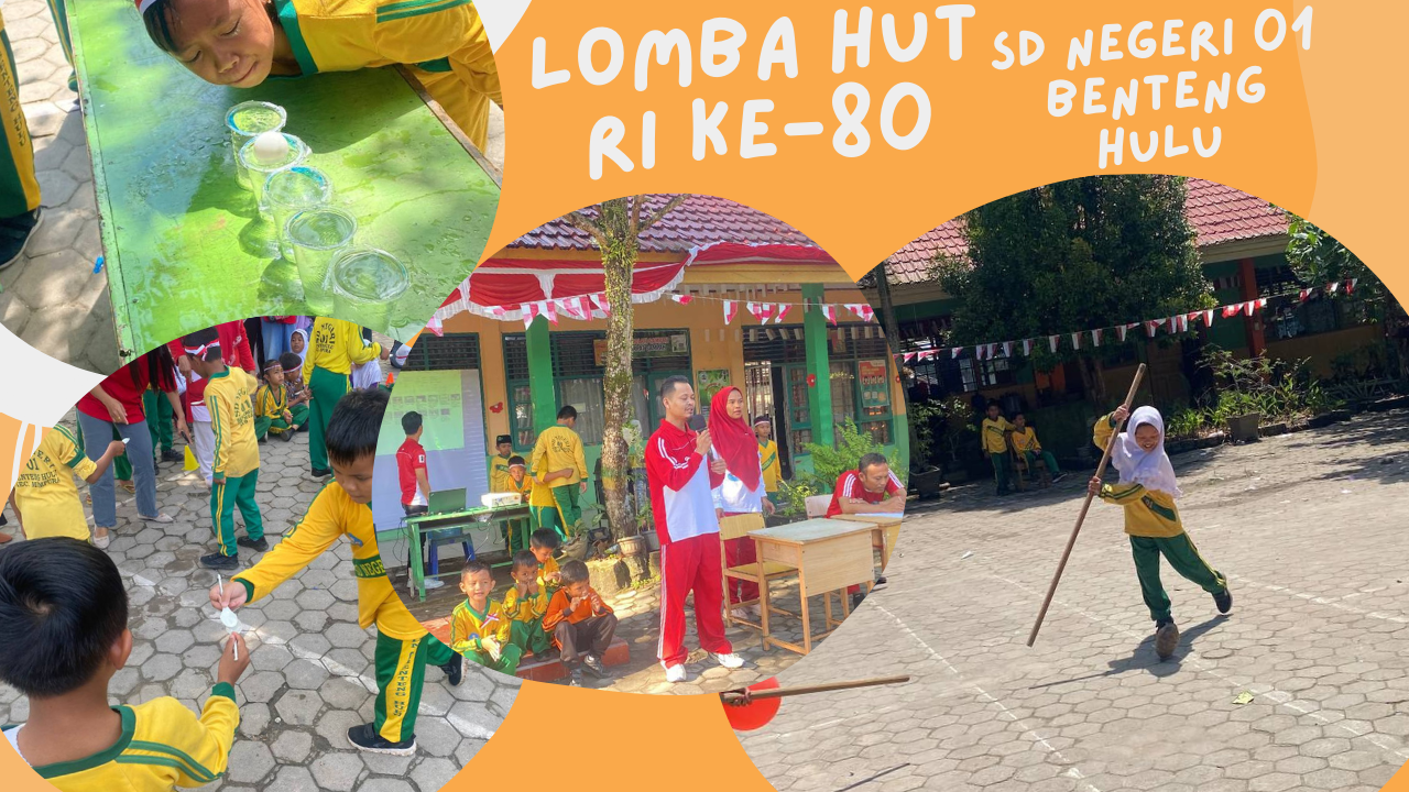 keseruan siswa-siswi SDN 01 Benteng Hulu ikut lomba 17-an dalam rangka HUT RI ke-80!