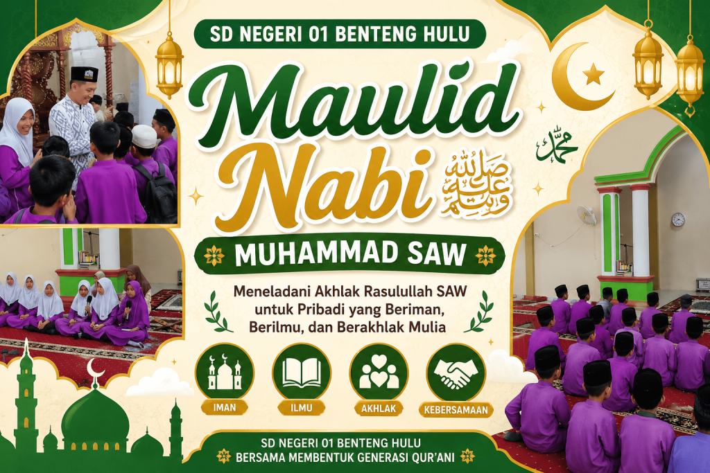 maullid nabi muhammad SAW di SD Negeri 01 benteng hulu
